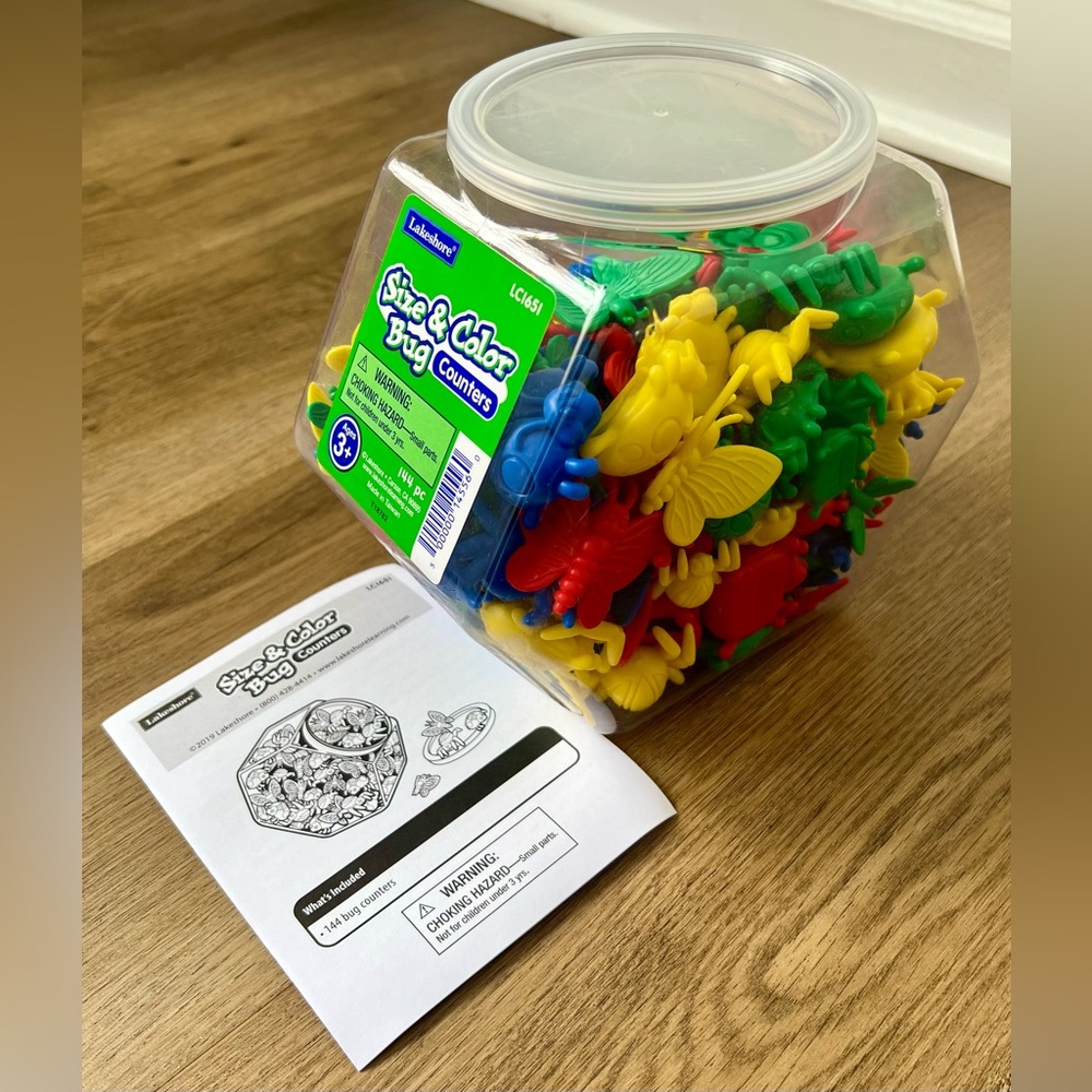 Lakeshore Size & Color Bug Counters Therapy Learning Sorters, Like New